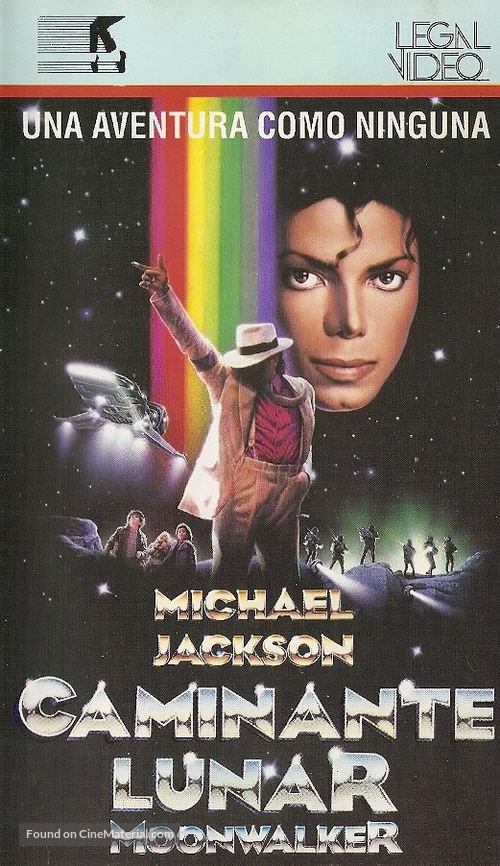 Moonwalker - Argentinian VHS movie cover