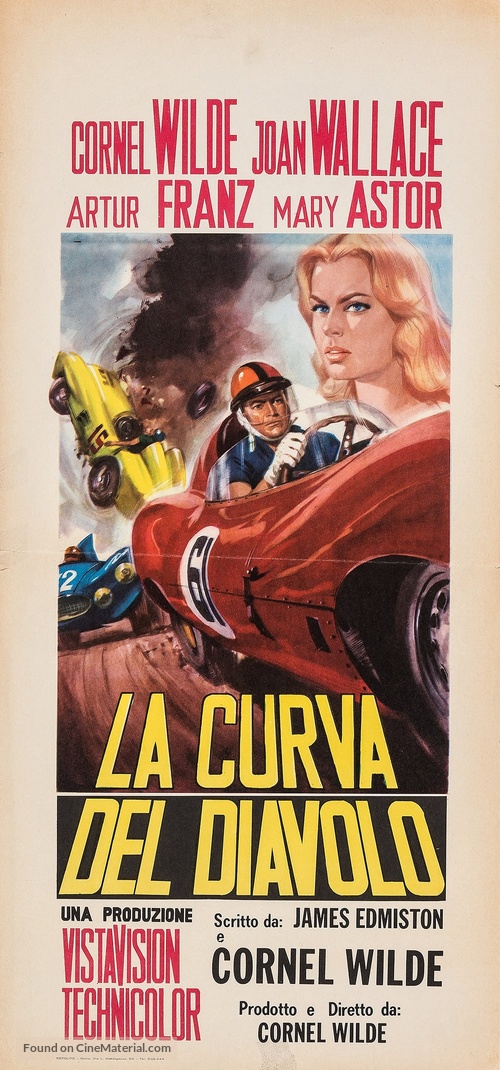 The Devil&#039;s Hairpin - Italian Movie Poster