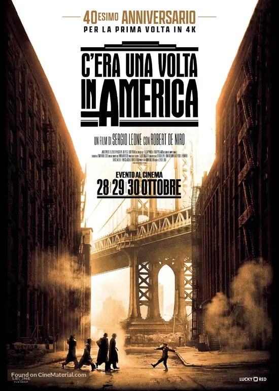 Once Upon a Time in America - Italian Movie Poster