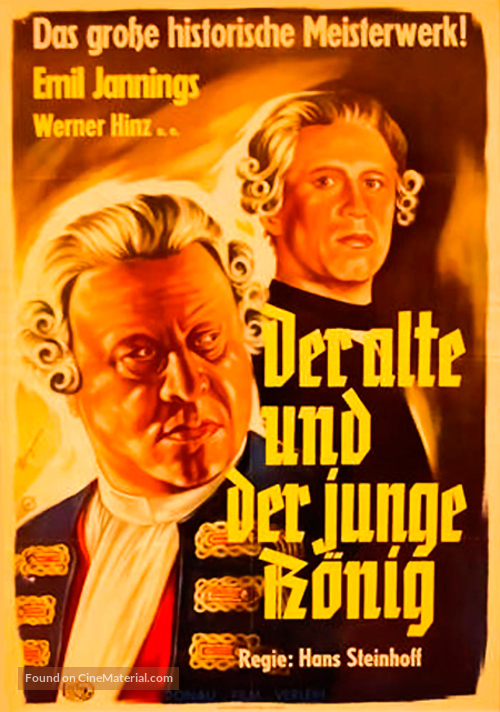 Der alte und der junge K&ouml;nig - Friedrichs des Grossen Jugend - German Movie Poster