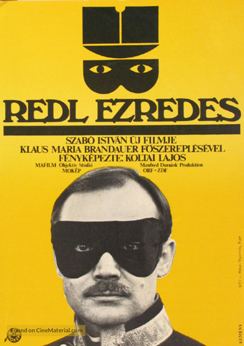 Oberst Redl - Hungarian Movie Poster