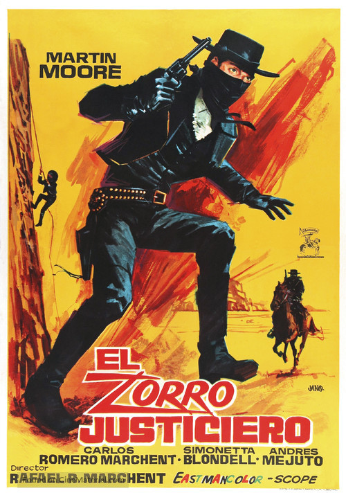 El Zorro justiciero - Spanish Movie Poster