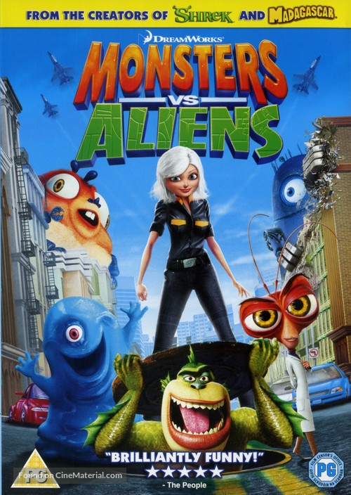 Monsters vs. Aliens - British Movie Cover