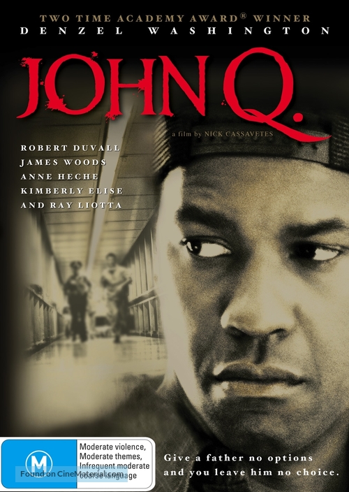 John Q - Australian DVD movie cover