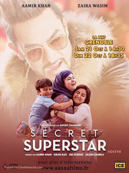 Secret Superstar - French Movie Poster