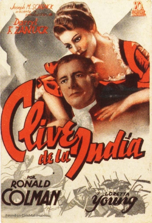 Clive of India - Spanish Movie Poster