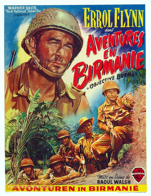 Objective, Burma! - Belgian Movie Poster