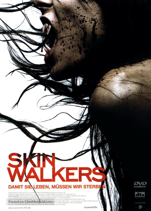 Skinwalkers - German DVD movie cover