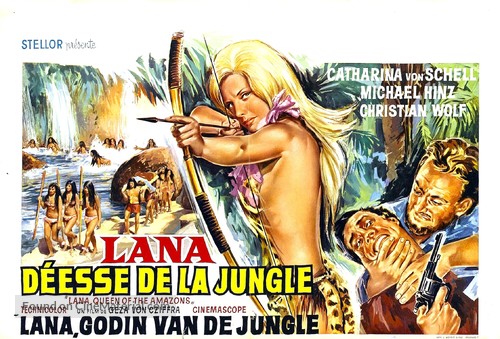 Lana - K&ouml;nigin der Amazonen - Belgian Movie Poster