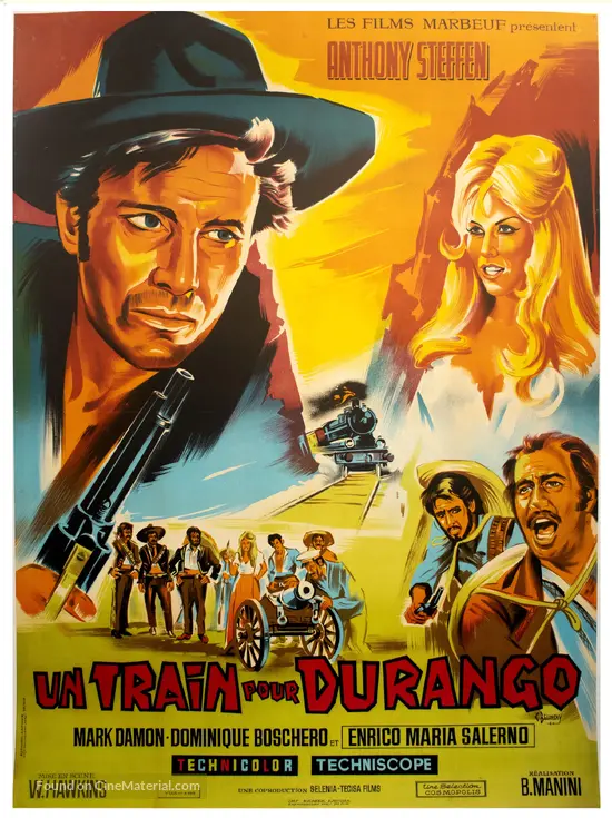 Un treno per Durango - French Movie Poster