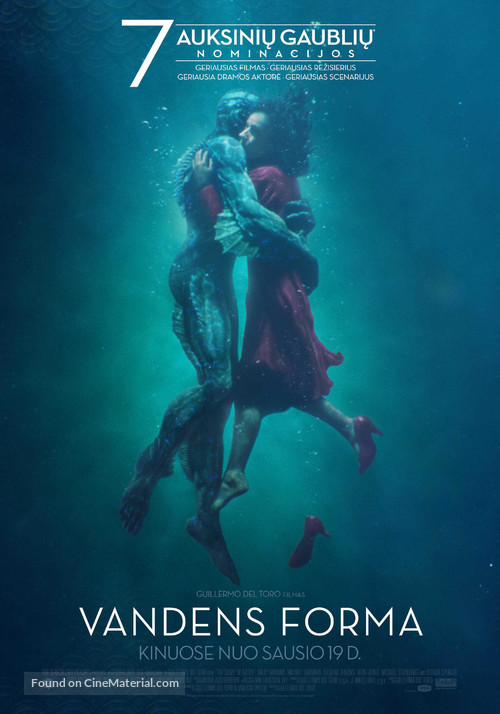 The Shape of Water - Lithuanian Movie Poster