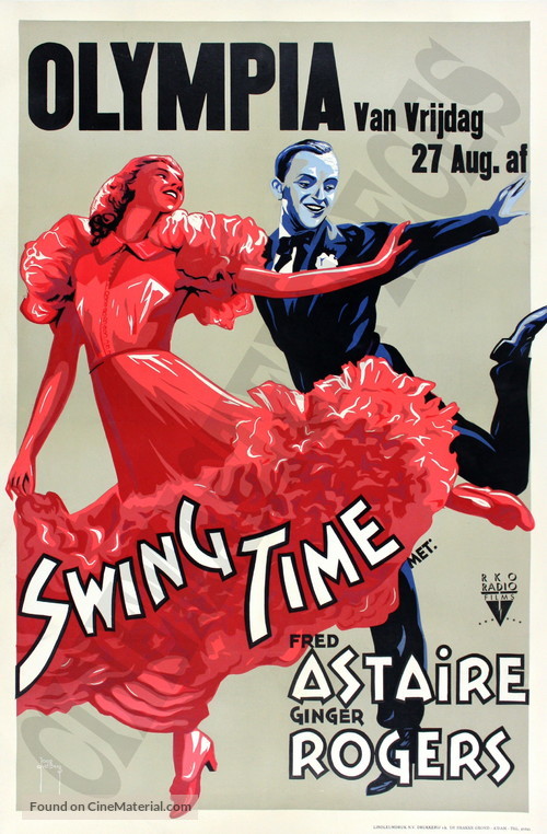 Swing Time - Dutch Movie Poster
