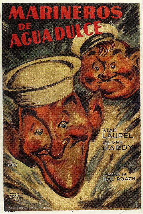 Saps at Sea - Argentinian Movie Poster