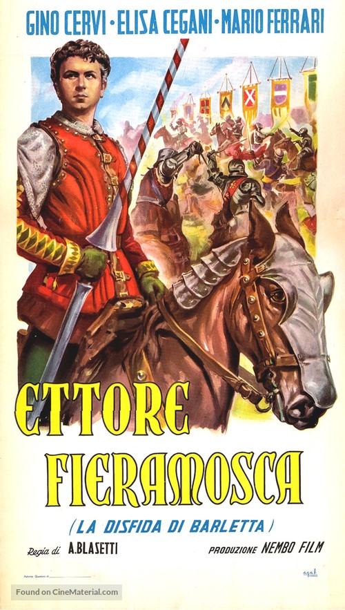 Ettore Fieramosca - Italian Movie Poster