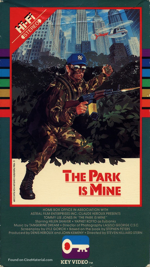 The Park Is Mine - VHS movie cover