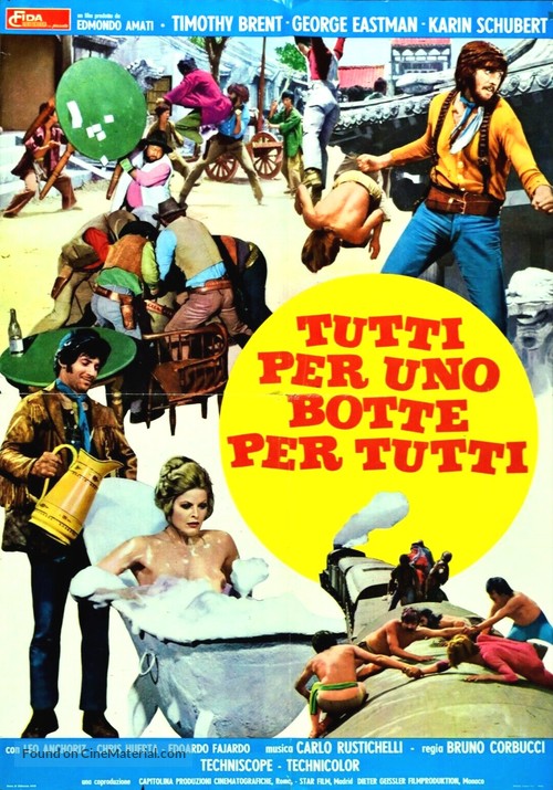 Tutti per uno botte per tutti - Italian Movie Poster