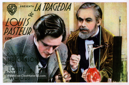 The Story of Louis Pasteur - Spanish Movie Poster