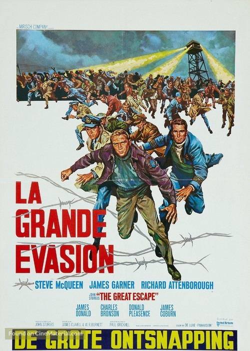 The Great Escape - Belgian Movie Poster