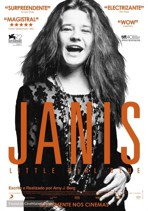 Janis: Little Girl Blue - Portuguese Movie Poster