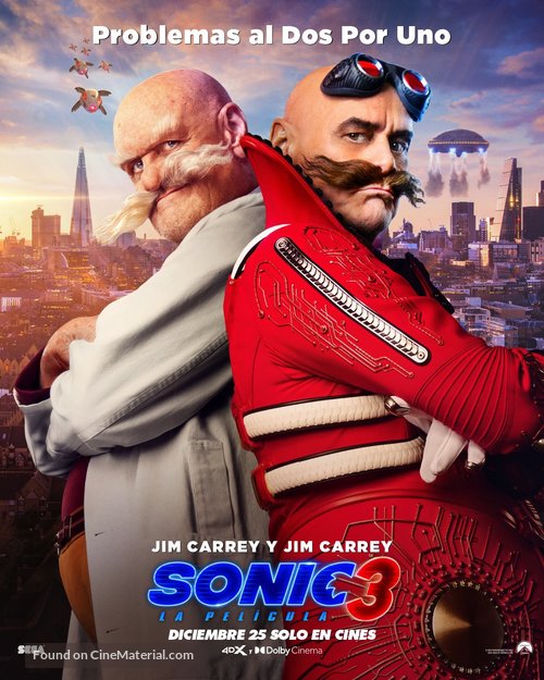 Sonic the Hedgehog 3 - Mexican Movie Poster