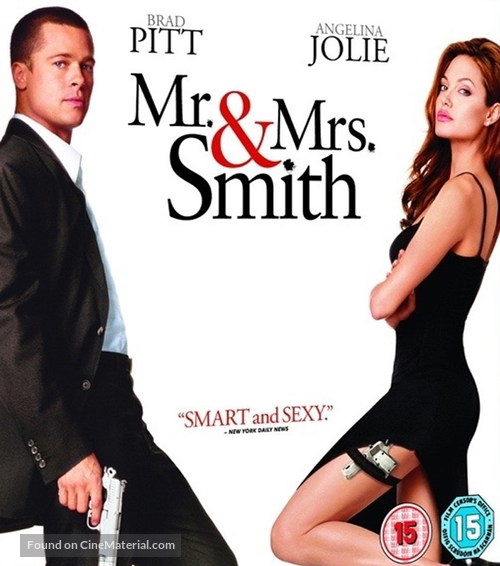 Mr. &amp; Mrs. Smith - British Blu-Ray movie cover