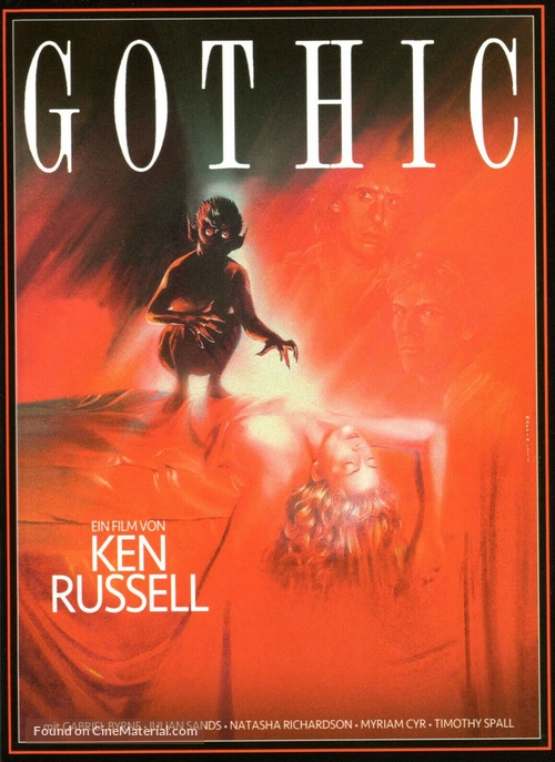 Gothic - German DVD movie cover