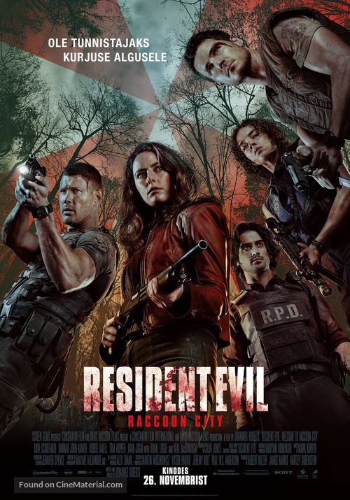 Resident Evil: Welcome to Raccoon City - Estonian Movie Poster