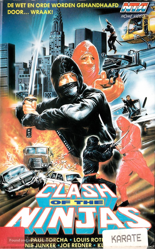 Clash of the Ninjas - Dutch Movie Cover