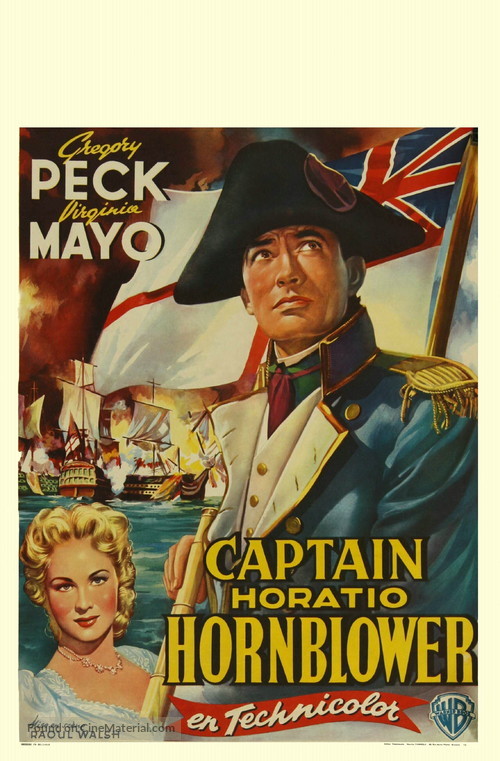 Captain Horatio Hornblower R.N. - Belgian Movie Poster