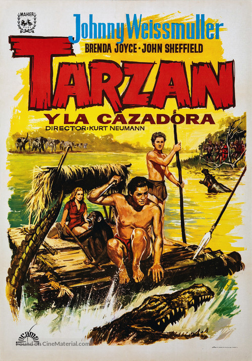 Tarzan and the Huntress - Spanish Movie Poster