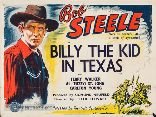 Billy the Kid in Texas - British Movie Poster