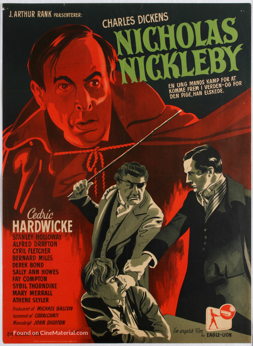 Nicholas Nickleby - Danish Movie Poster