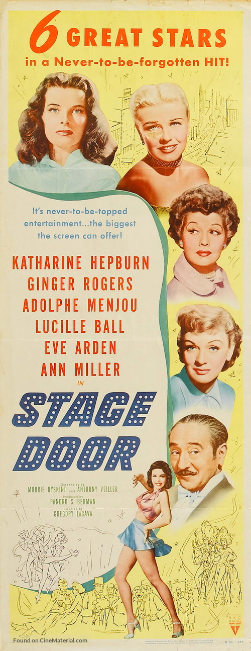 Stage Door - Re-release movie poster