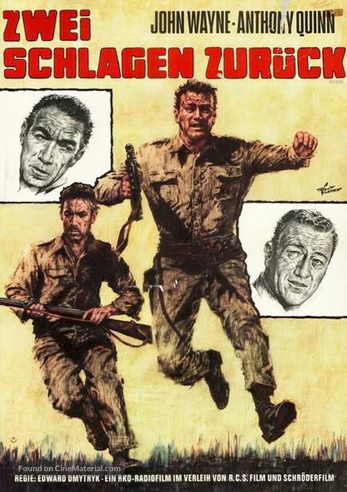 Back to Bataan - German Movie Poster