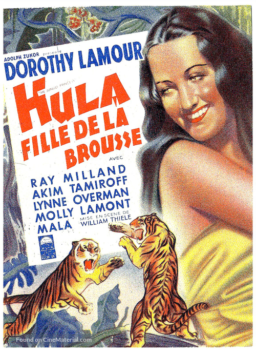 The Jungle Princess - Belgian Movie Poster