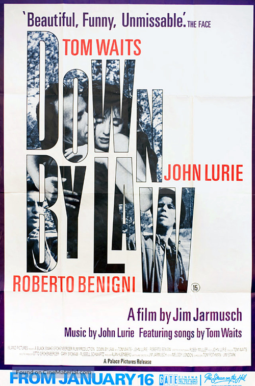 Down by Law - British Movie Poster