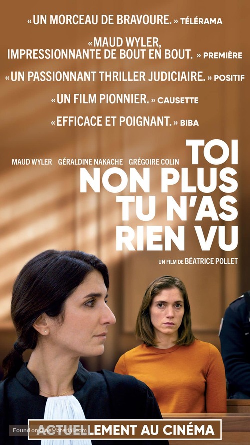 Toi non plus tu n&#039;as rien vu - French Movie Poster