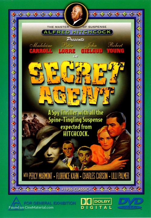 Secret Agent - Australian DVD movie cover