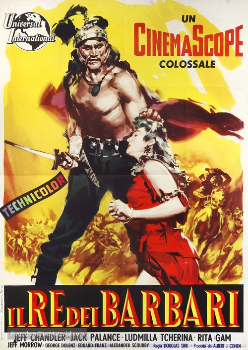 Sign of the Pagan - Italian Movie Poster