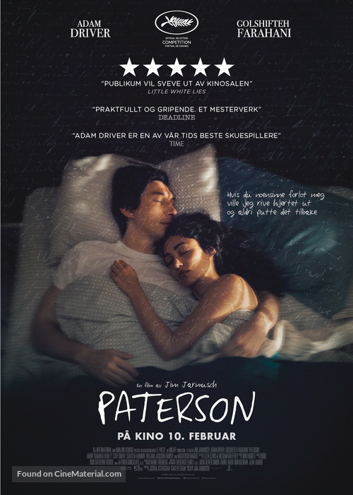 Paterson - Norwegian Movie Poster