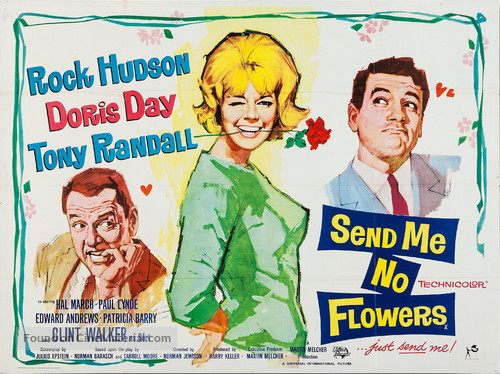 Send Me No Flowers - British Movie Poster