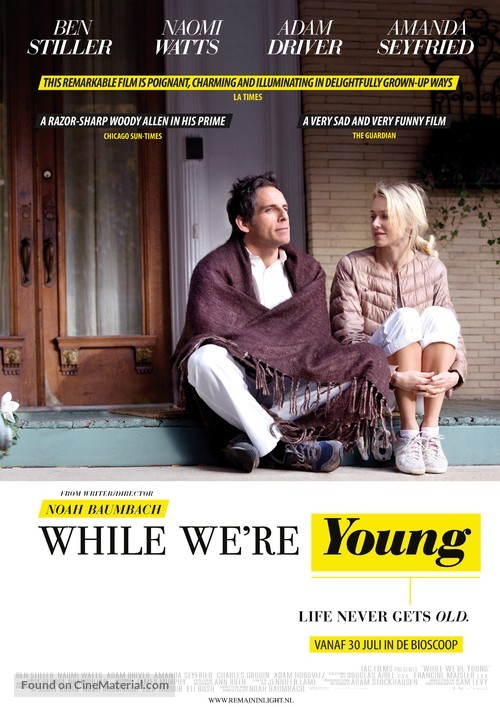 While We&#039;re Young - Dutch Movie Poster