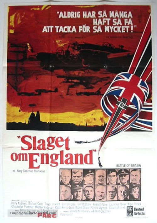 Battle of Britain - Swedish Movie Poster