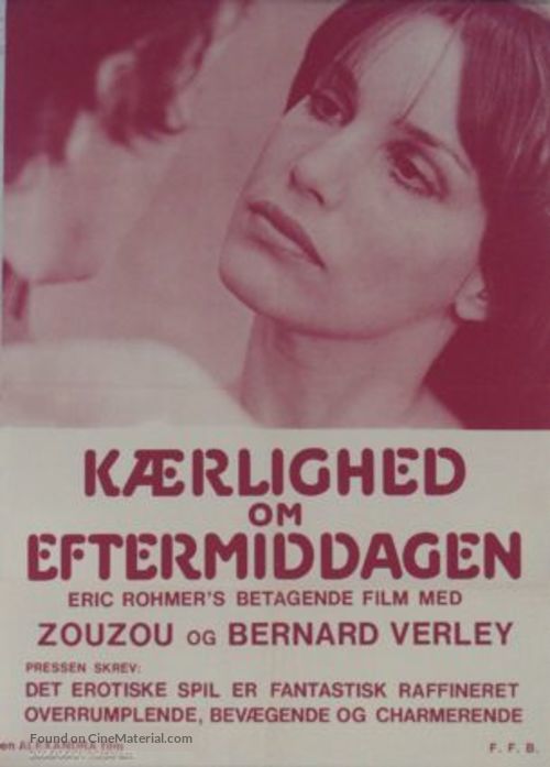 L&#039;amour l&#039;apr&egrave;s-midi - Danish Movie Poster