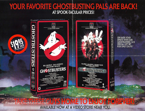 Ghostbusters II - Video release movie poster