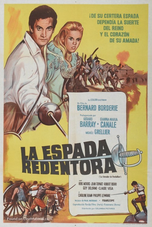Le chevalier de Pardaillan - Argentinian Movie Poster