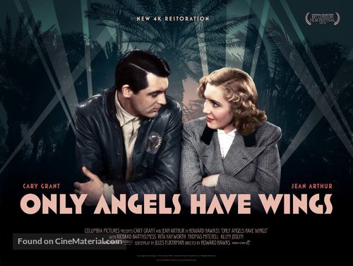 Only Angels Have Wings - British Movie Poster