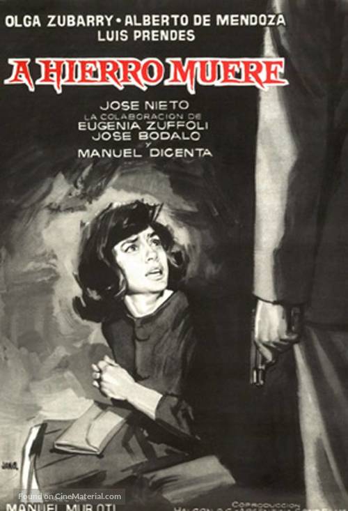 A hierro muere - Spanish Movie Poster