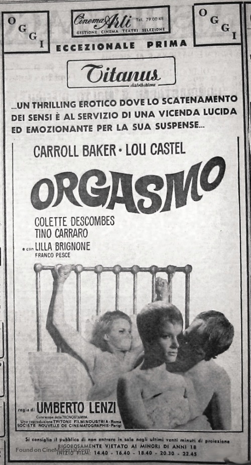 Orgasmo - Italian poster