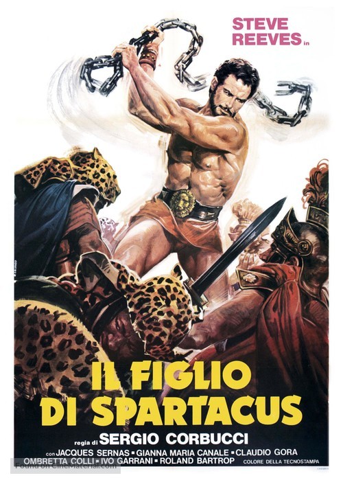 Il figlio di Spartacus - Italian Movie Poster